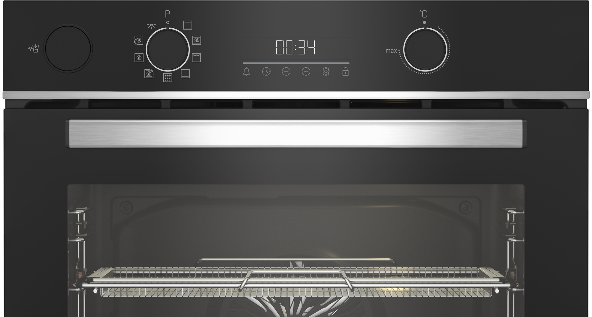 Horno multifunción Beko vapor asistido y Pirolítico - BBISA13300XMPE Negro-6