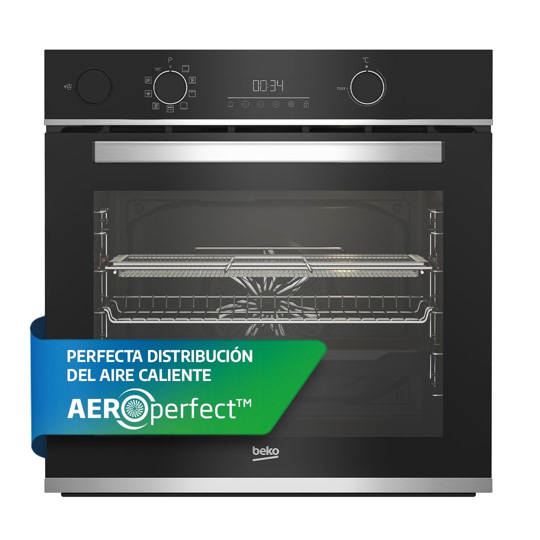 Horno multifunción Beko vapor asistido y Pirolítico - BBISA13300XMPE Negro-10