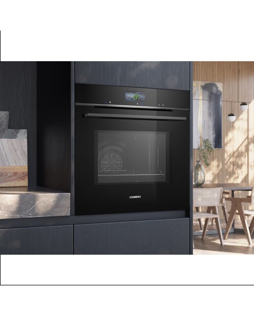 Horno multifunción Siemens perfectCooking 4D Plus, pirolítico - HM776GKB1 Negro-7