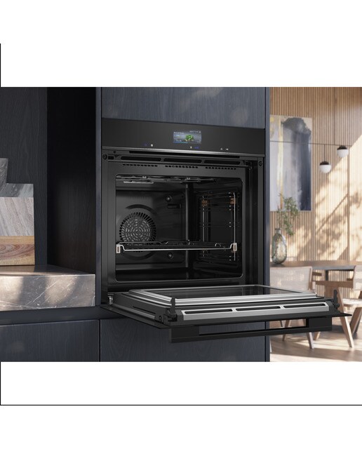 Horno multifunción Siemens perfectCooking 4D Plus, pirolítico - HM776GKB1 Negro-8