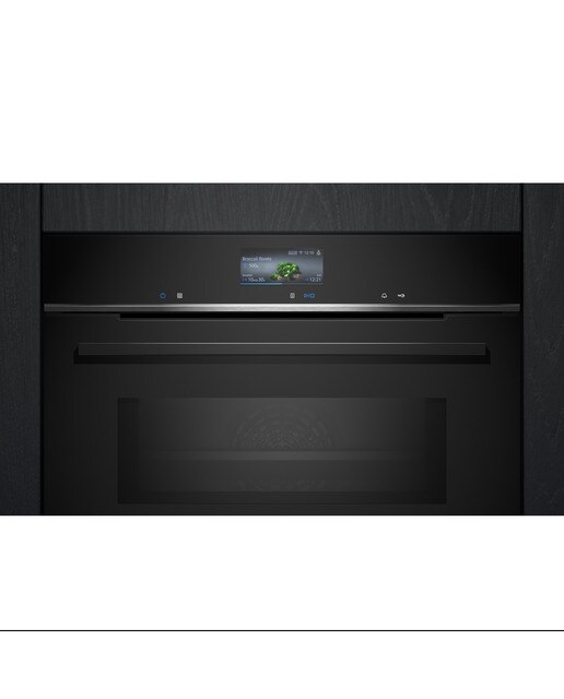 Horno multifunción Siemens Humidclean, con microondas - HM736GAB1 Negro-3