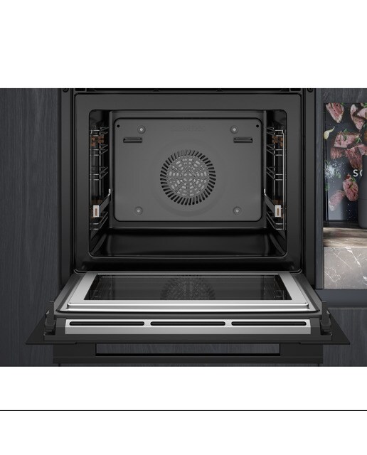 Horno multifunción Siemens Humidclean, con microondas - HM736GAB1 Negro-4