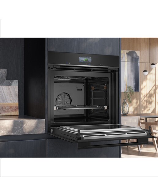 Horno multifunción Siemens Humidclean, con microondas - HM736GAB1 Negro-7