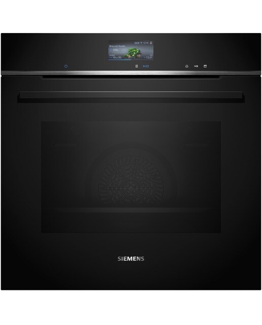 Imagem 0 de Forno Multifunções Função Vapor Siemens iQ700 HR776G1B1 Pirolítico+Hidrolítico, TFT touchdisplay e de 71 Litros - Preto