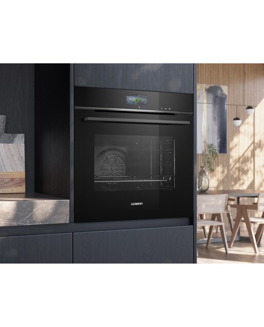 Forno Multifunções Função Vapor Siemens iQ700 HR776G1B1 Pirolítico+Hidrolítico, TFT touchdisplay e de 71 Litros - Preto Preto-7