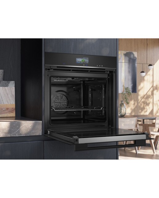 Forno Multifunções Função Vapor Siemens iQ700 HR776G1B1 Pirolítico+Hidrolítico, TFT touchdisplay e de 71 Litros - Preto Preto-8