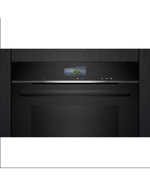Forno Multifunções Função Vapor Siemens iQ700 HR736G1B1 Hidrolítico, TFT touchdisplay e de 71 Litros - Preto Preto-3
