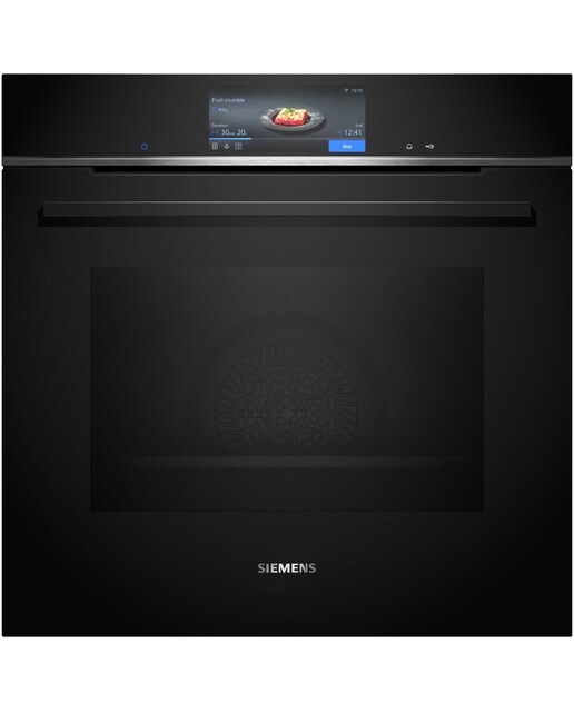 Imagem 0 de Forno Multifunções Siemens iQ700 HB778G3B1 Pirolítico e Hidrolítico, Home Connect e de 71 Litros - Preto