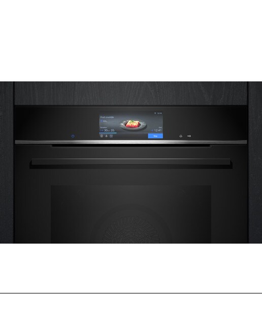Forno Multifunções Siemens iQ700 HB778G3B1 Pirolítico e Hidrolítico, Home Connect e de 71 Litros - Preto Preto-3