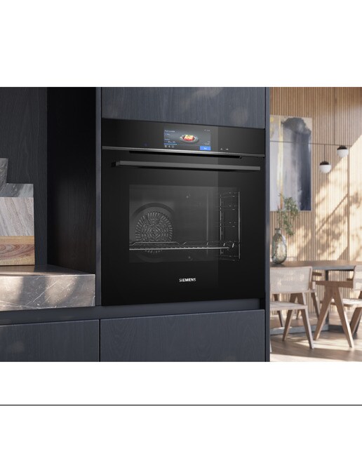 Forno Multifunções Siemens iQ700 HB778G3B1 Pirolítico e Hidrolítico, Home Connect e de 71 Litros - Preto Preto-7