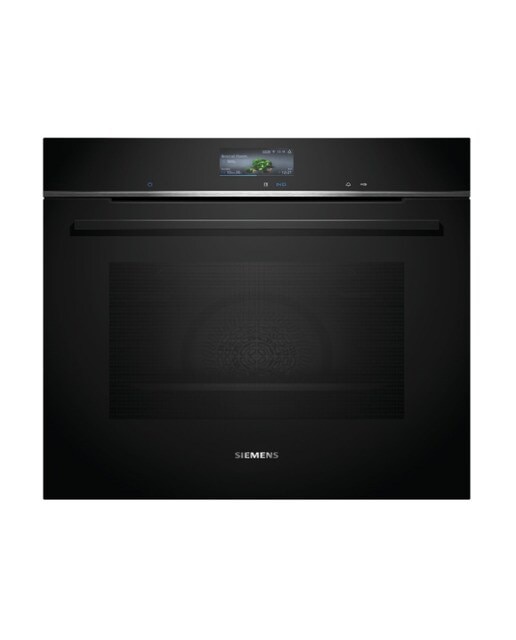 Imagem 0 de Forno Multifunções Siemens iQ700 HB776G1B1 Pirolítico+Hidrolítico, TFT touchdisplay e de 71 Litros - Preto