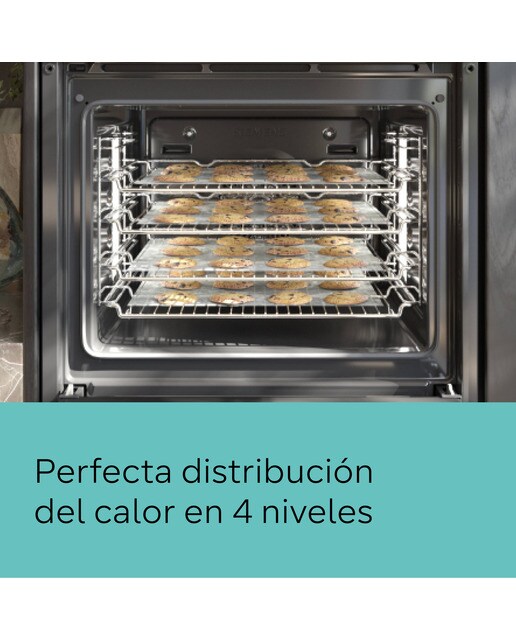 Horno multifunción Siemens perfectCooking 4D Plus, pirolítico - HB776G1B1 Negro-6