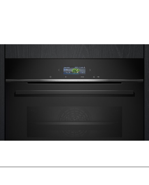 Forno Multifunções Siemens iQ700 HB734G1B1 perfectCooking 3D, cookControl Plus, Hidrolítico e de 71 Litros - Preto Preto-3