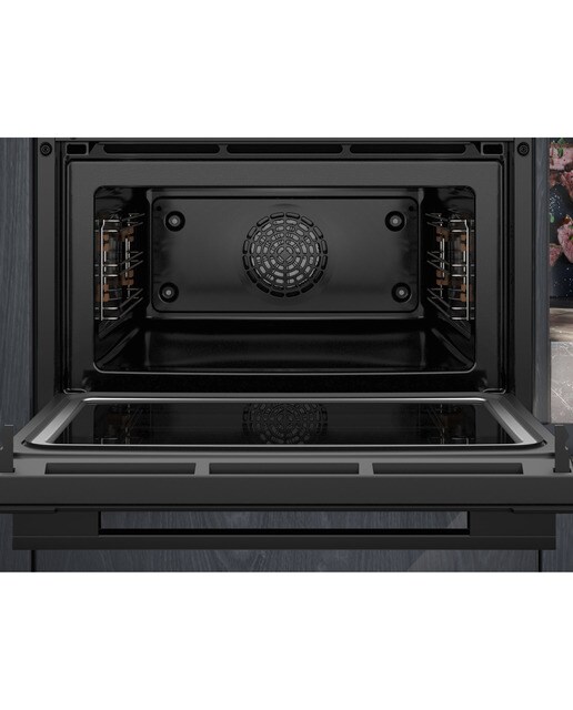 Forno Compacto Função Micro-ondas Siemens iQ700 CM724G1B1 Hidrolítico, Home Connect e de 45 Litros - Preto Preto-4