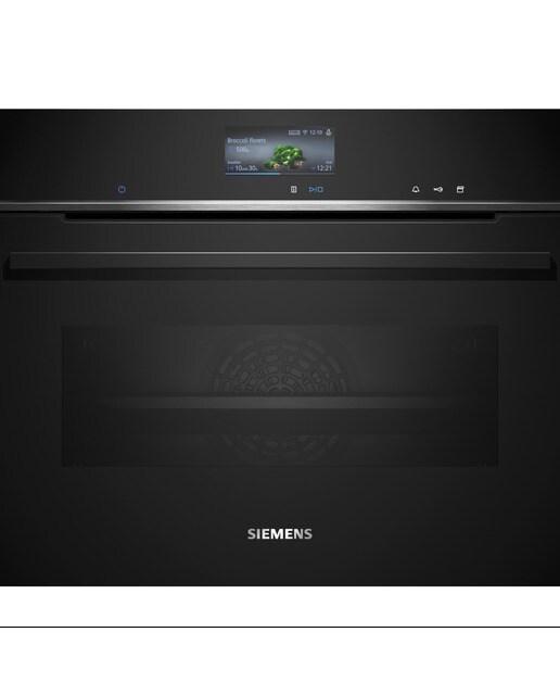 Imagem 0 de Forno Compacto Função Vapor Siemens iQ700 CS736G1B1 Hidrolítico, TFT touchdisplay e de 47 Litros - Preto