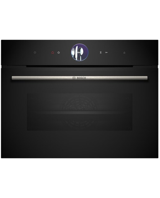 Horno compacto Bosch cocción vapor 100% - CSG7361B1 Cristal negro-1