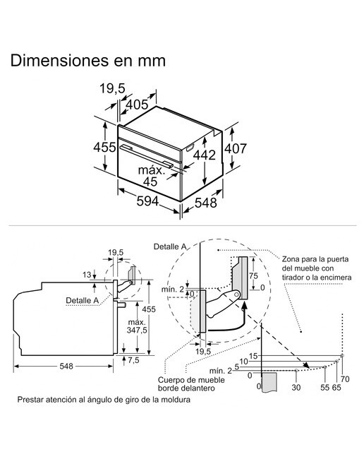 Horno compacto Bosch cocción vapor 100% - CSG7361B1 Cristal negro-2