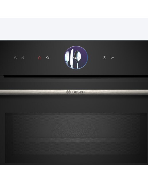Forno Compacto Bosch Serie 8 CMG7761B1 Função Micro-ondas, Pirolítico, Hidrolítico e de 45 Litros - Preto Vidro preto-5