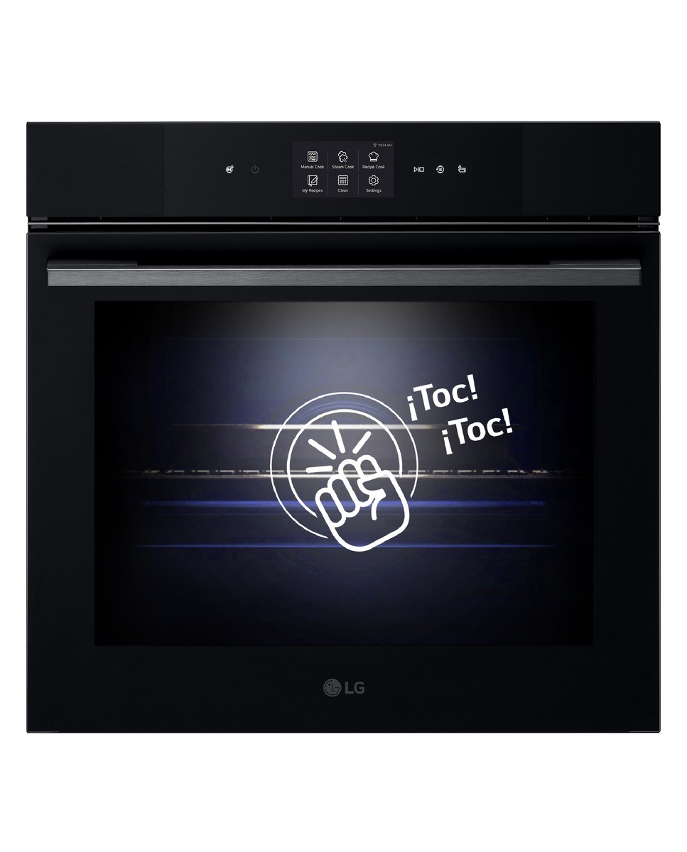 Horno vapor LG con sistema de limpieza Blue EasyClean, 76 l, display LCD táctil, ThinQ Wi-fi - WS9D7672WM Negro-3