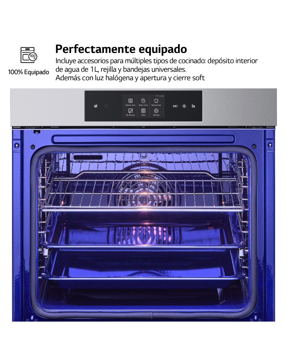 Horno multifunción LG pirolítico, 76 l, función freidora de aire - WS9D7651WS Inox-6