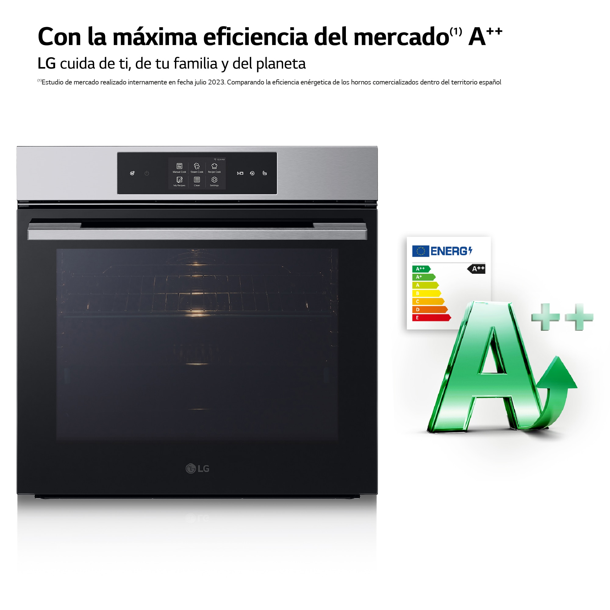 Horno multifunción LG pirolítico, 76 l, función freidora de aire - WS9D7651WS Inox-12