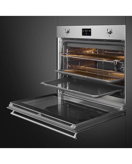 Forno Multifunções Smeg Classica SF7302TX Termoventilado de 77 Litros - Aço Inox Aço Inoxidável Anti-Impressões Digitais-3