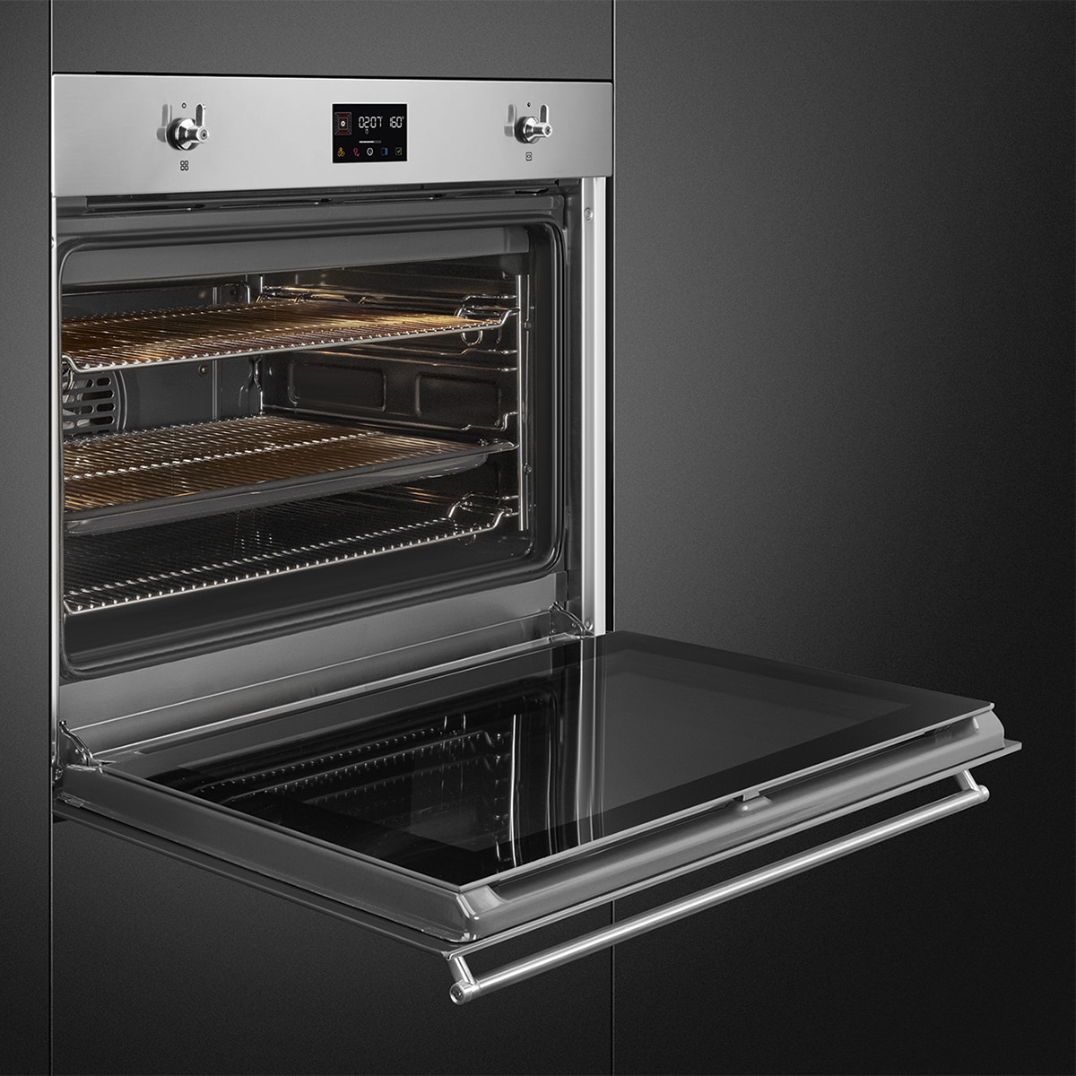 Forno Multifunções Smeg Classica SF7302TX Termoventilado de 77 Litros - Aço Inox Aço Inoxidável Anti-Impressões Digitais-6
