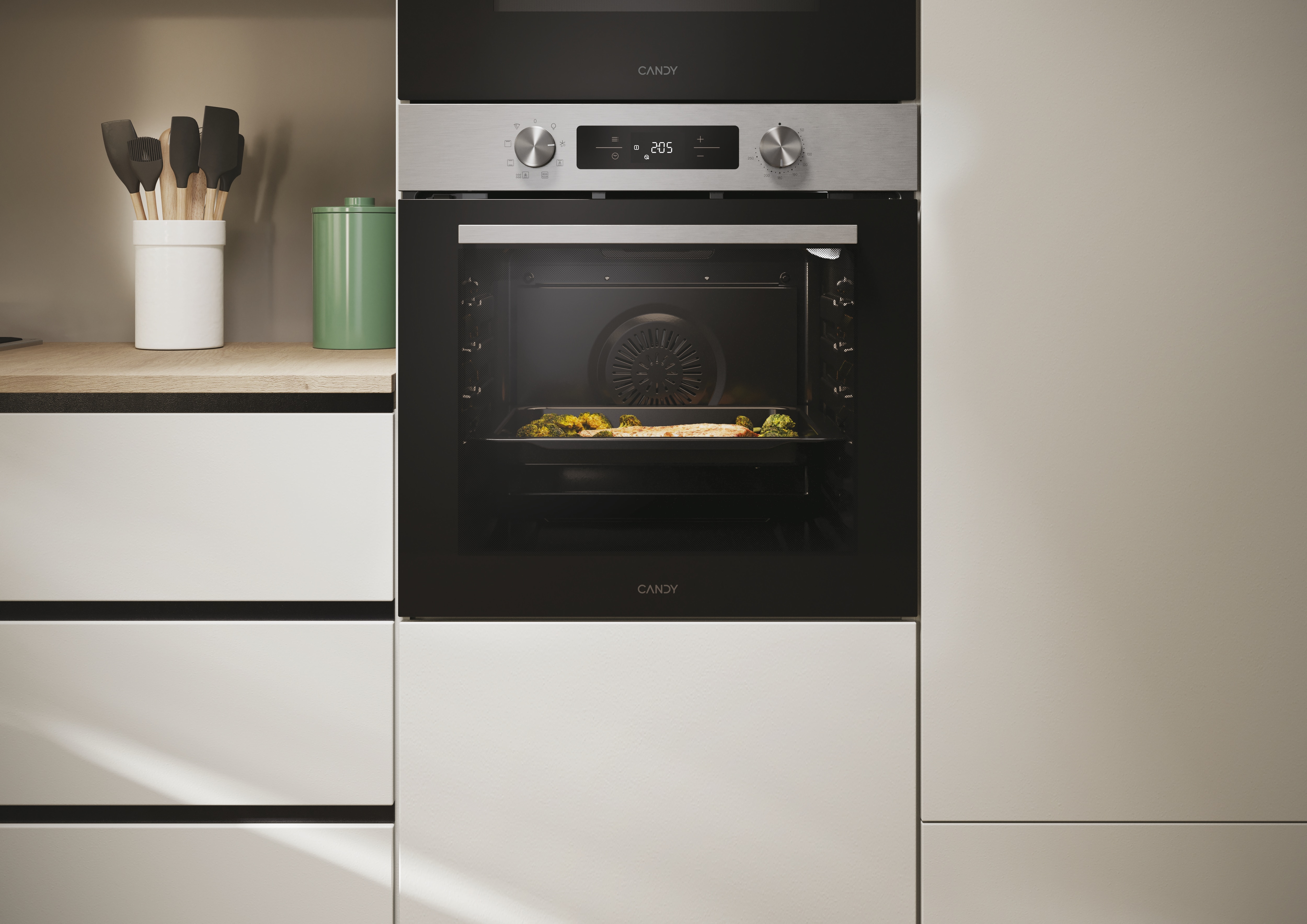 Horno Multifunción Candy, 71 litros, Aqualisis, Wi-Fi - CA6 N1T1HTX Negro-6