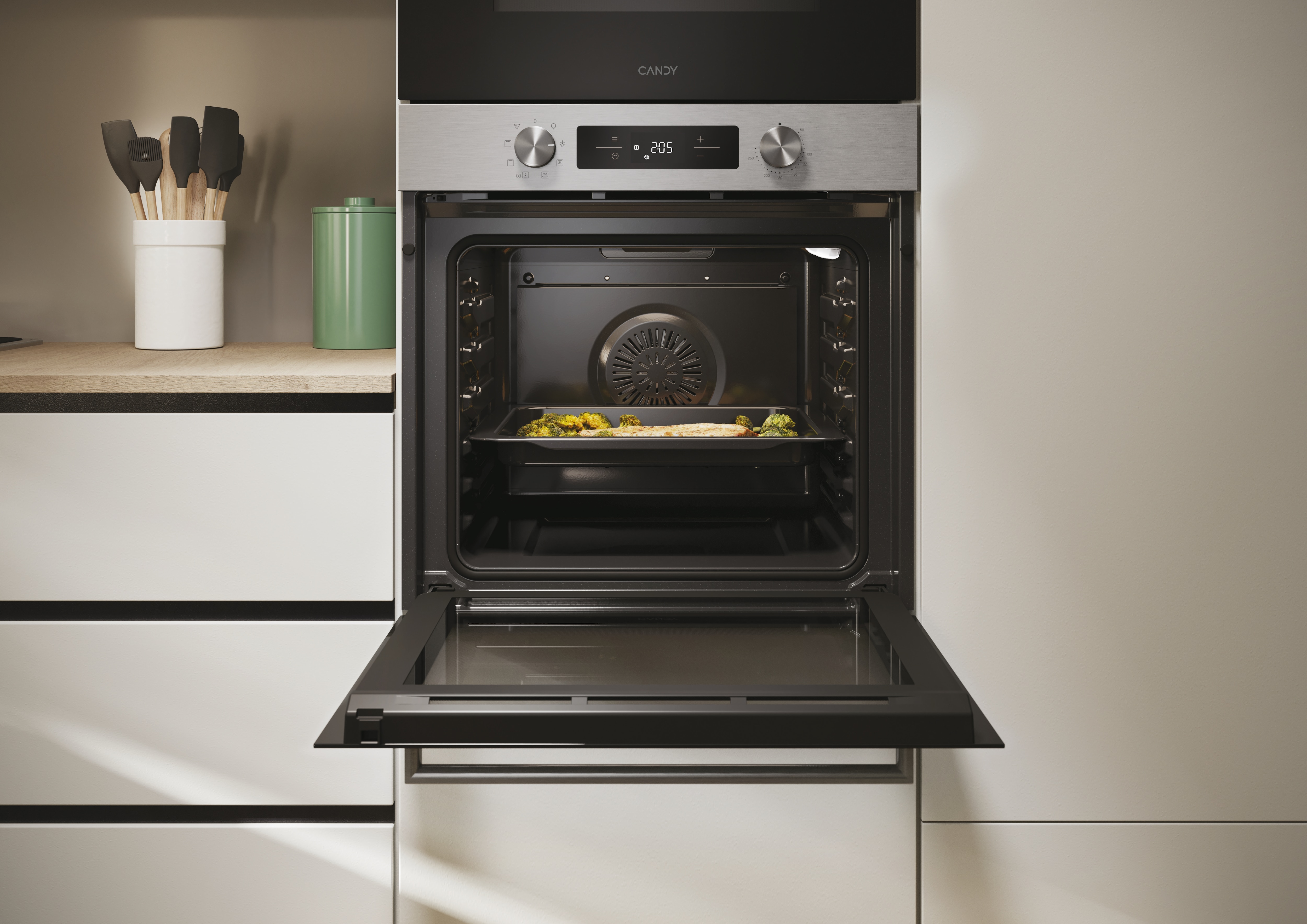 Horno Multifunción Candy, 71 litros, Aqualisis, Wi-Fi - CA6 N1T1HTX Negro-7
