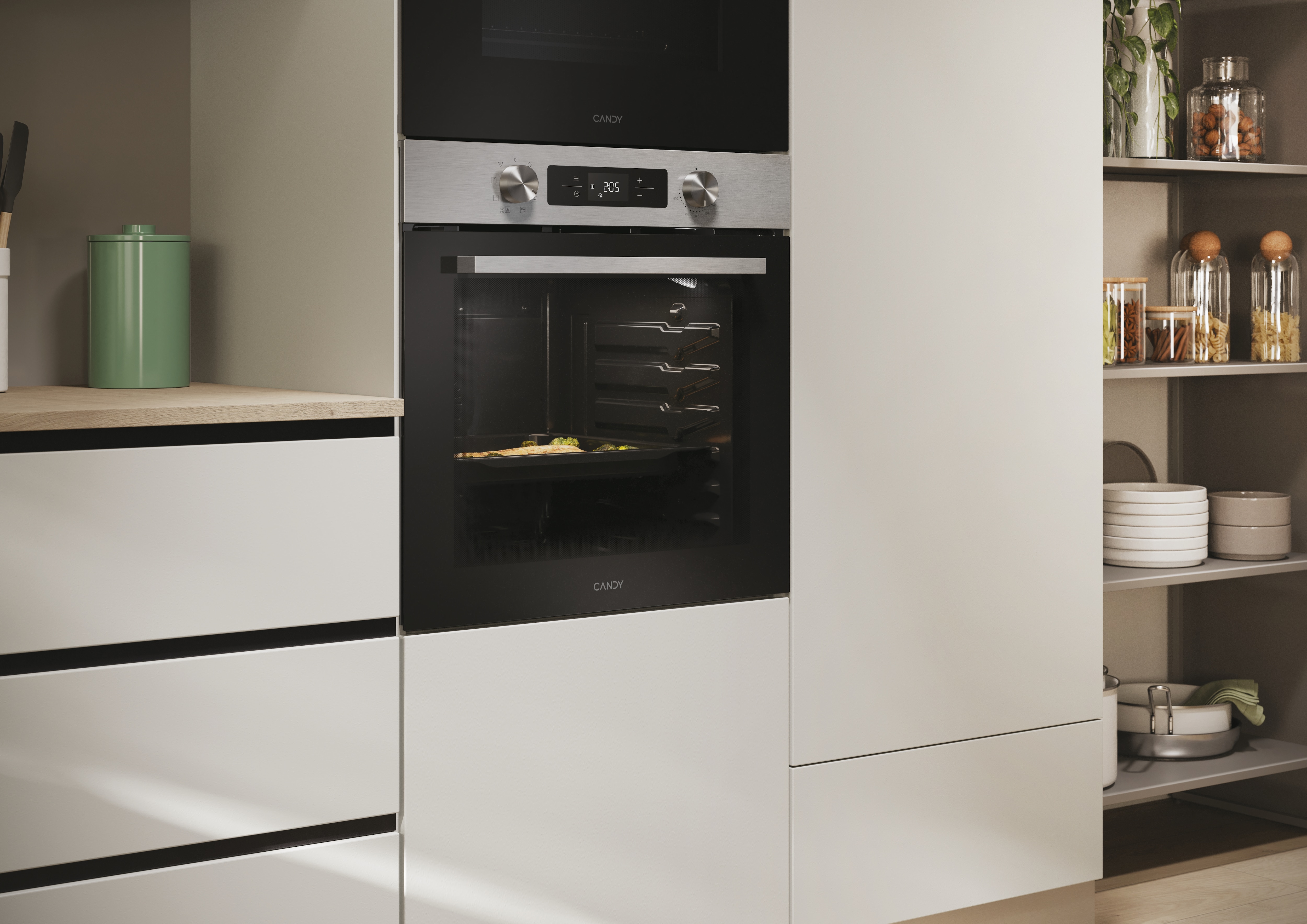 Horno Multifunción Candy, 71 litros, Aqualisis, Wi-Fi - CA6 N1T1HTX Negro-8