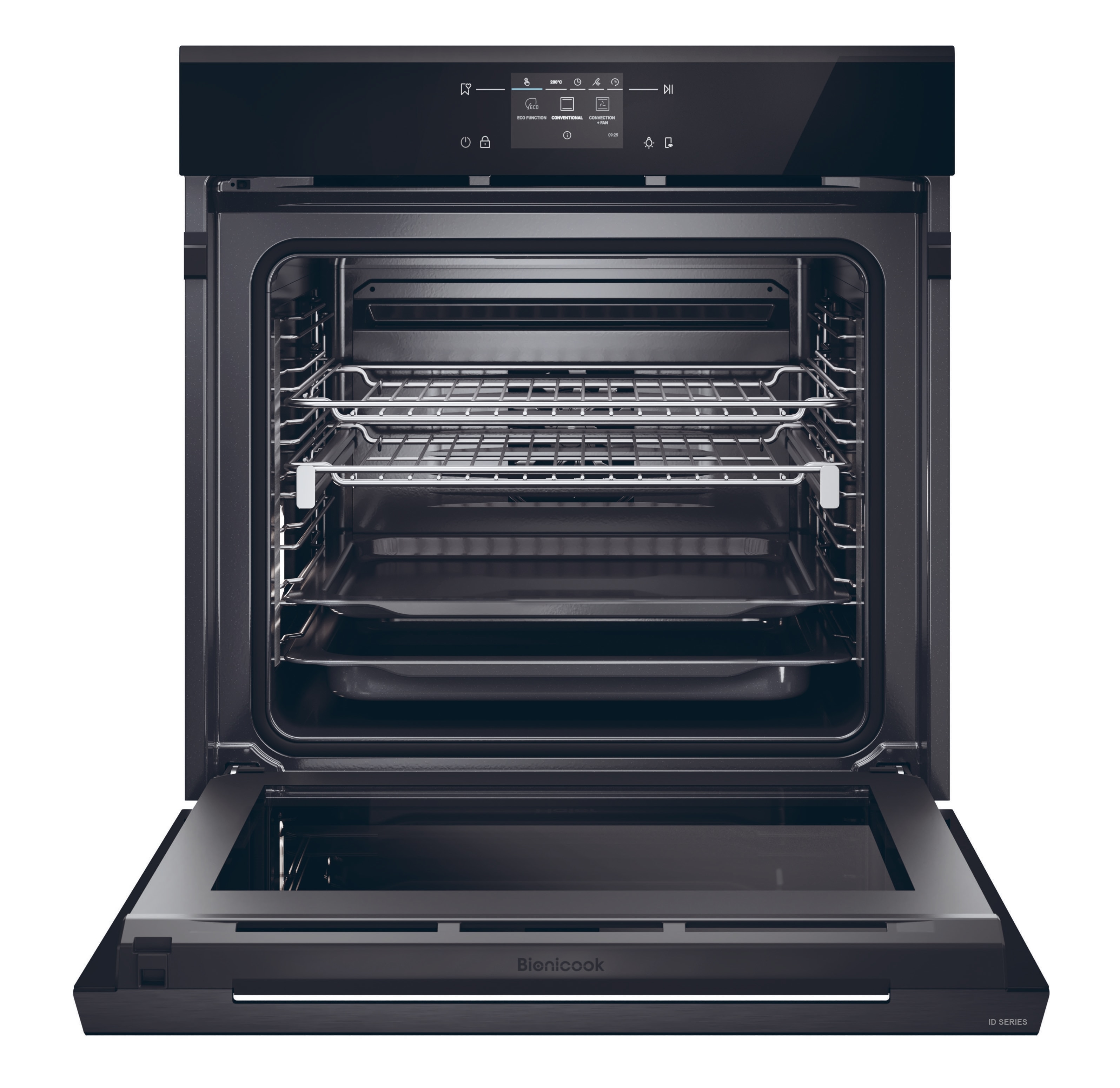 Horno multifunción Haier, Wifi, Limpieza hidrolítica, ID Series 6 - H6 ID66G3HTB Negro-2