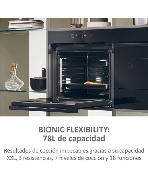 Horno multifunción Haier, Wifi, Limpieza hidrolítica, ID Series 6 - H6 ID66G3HTB Negro-8