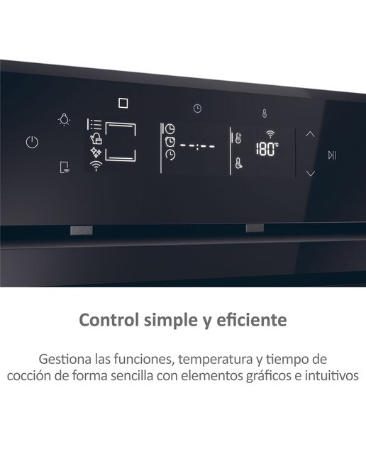 Horno multifunción Haier, Wifi, Limpieza hidrolítica, ID Series 6 - H6 ID66G3HTB Negro-9