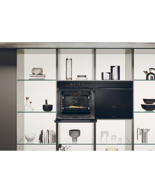 Horno multifunción Haier, Wifi, Limpieza hidrolítica, ID Series 6 - H6 ID66G3HTB Negro-13