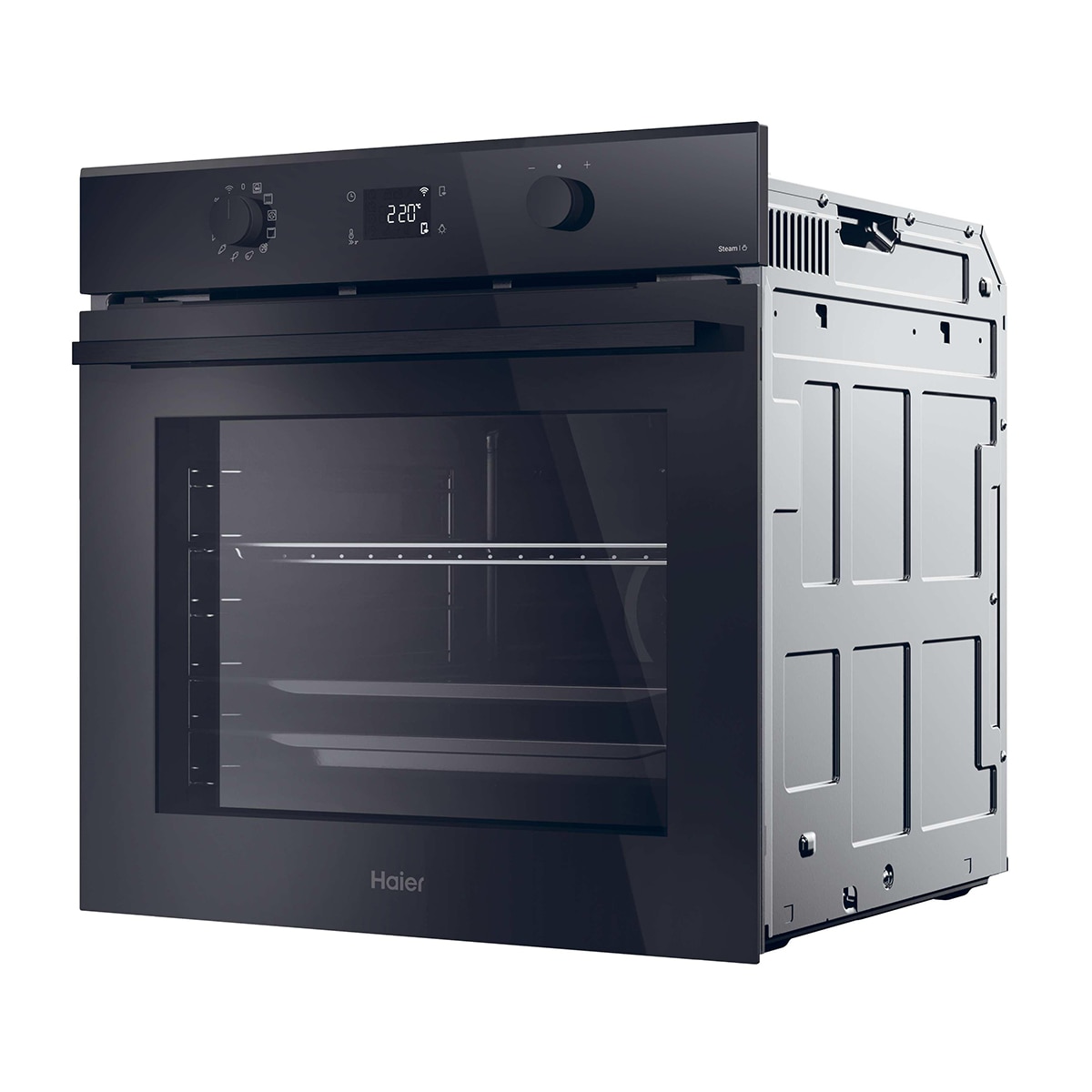 Horno Multifunción Haier con Limpieza Hidrolítica y Función Vapor, Series 2  - H6 ID25B3LHTX Negro-4