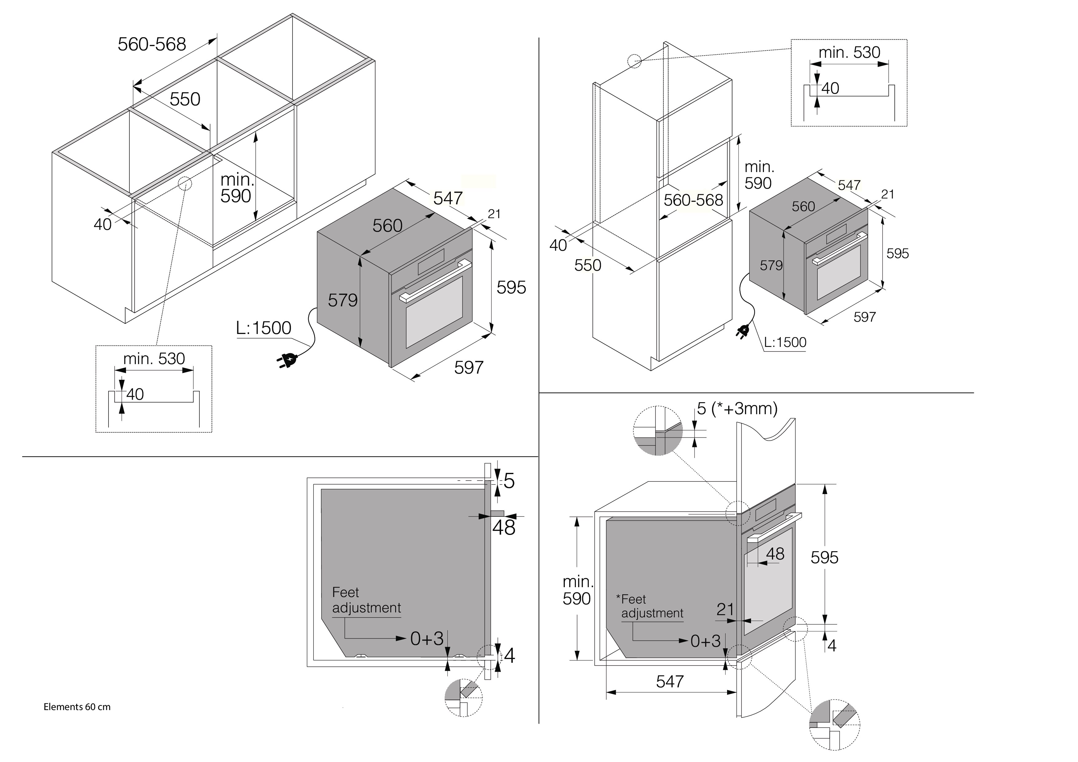 Forno Multifunções Asko OP8678G Pirolítico e de 71 Litros - Preto Preto-3