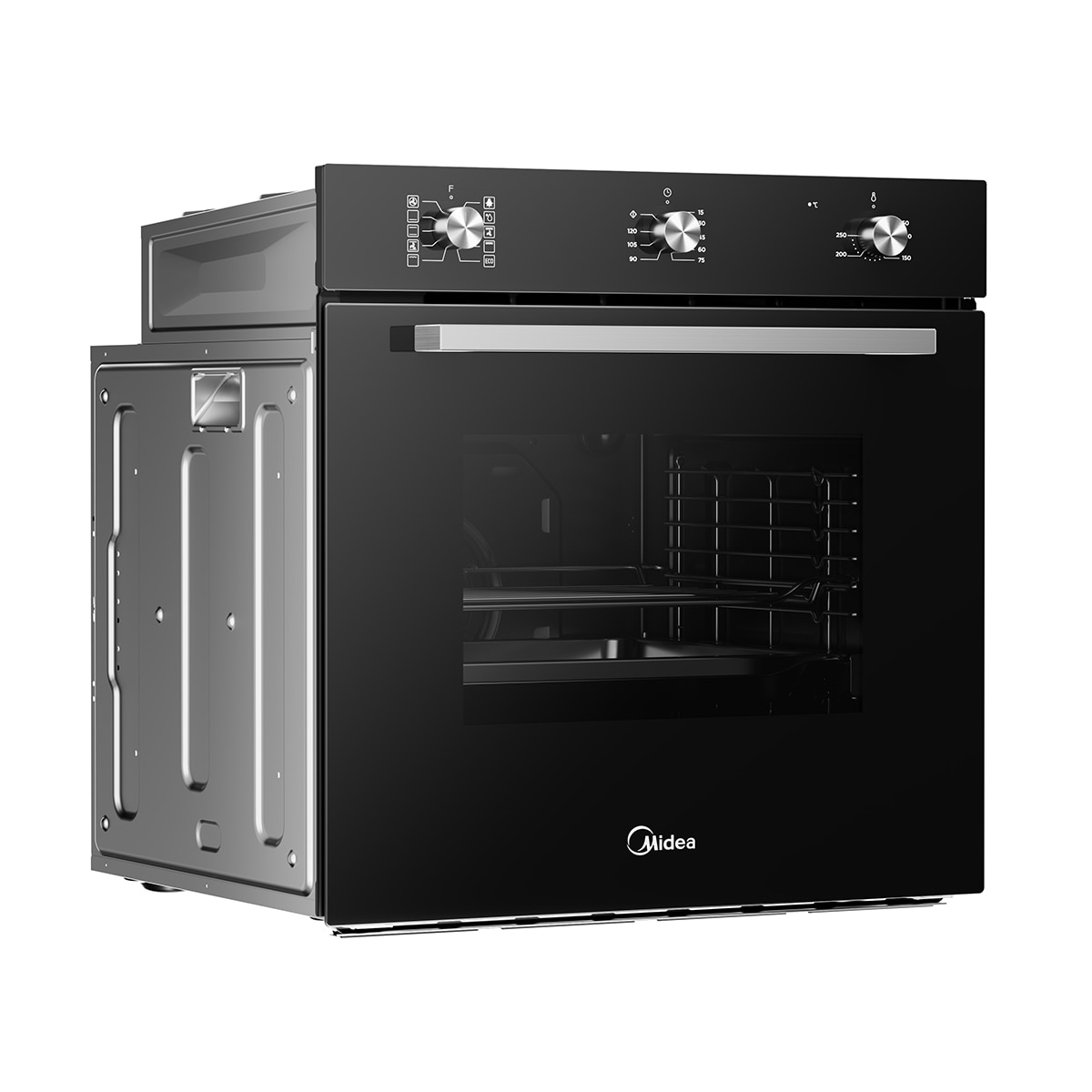Forno Multifunções Midea MBON5M90M5-BK com 9 Funções e de 70 Litros - Inox Preto-11