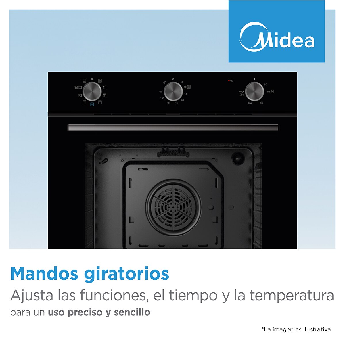 Forno Multifunções Midea MBON5M90M5-WH com 9 Funções e de 70 Litros - Branco Branco-7
