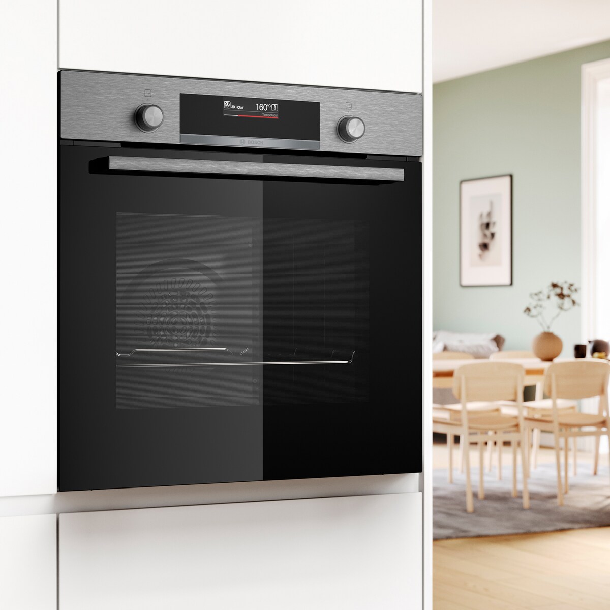 Forno Multifunções Bosch Serie 6 HBG579ES3 Pirolítico+Hidrolítico e de 71 Litros - Inox e Preto Inox/Preto-3