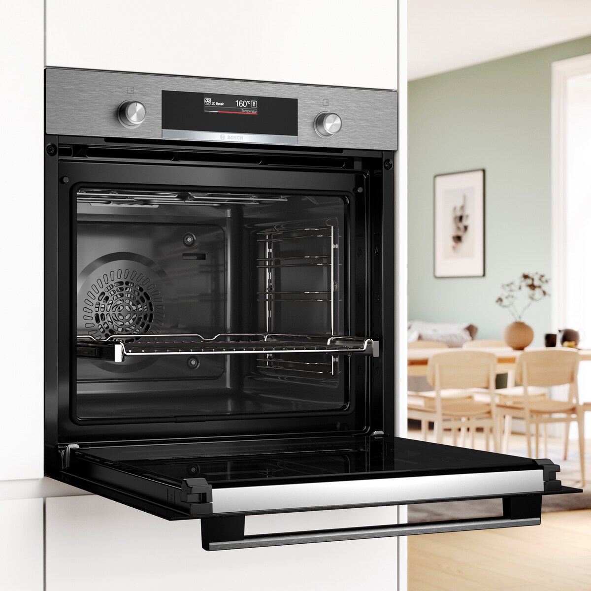 Forno Multifunções Bosch Serie 6 HBG579ES3 Pirolítico+Hidrolítico e de 71 Litros - Inox e Preto Inox/Preto-4