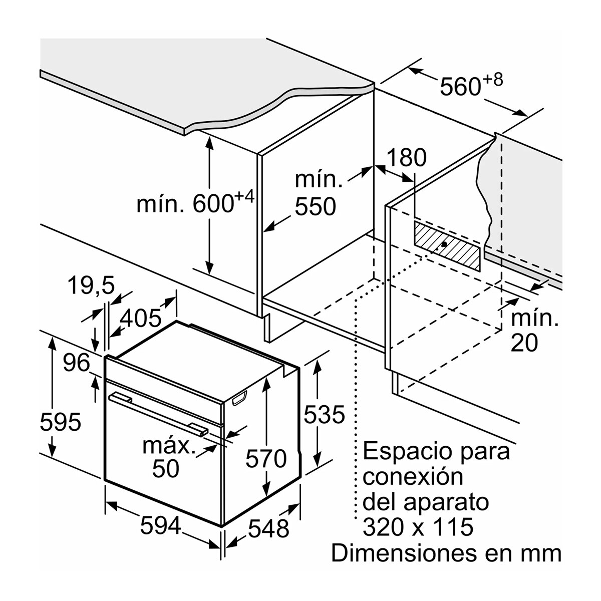 Thumbnail 1 de Bosch HBG578EB7 horno pirolítico Serie 6 3D Hotair