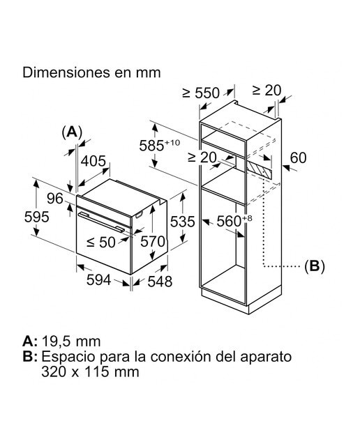 Horno multifunción Balay hidrolítico con función freidora - 3HA5178N6 - Negro Negro-6