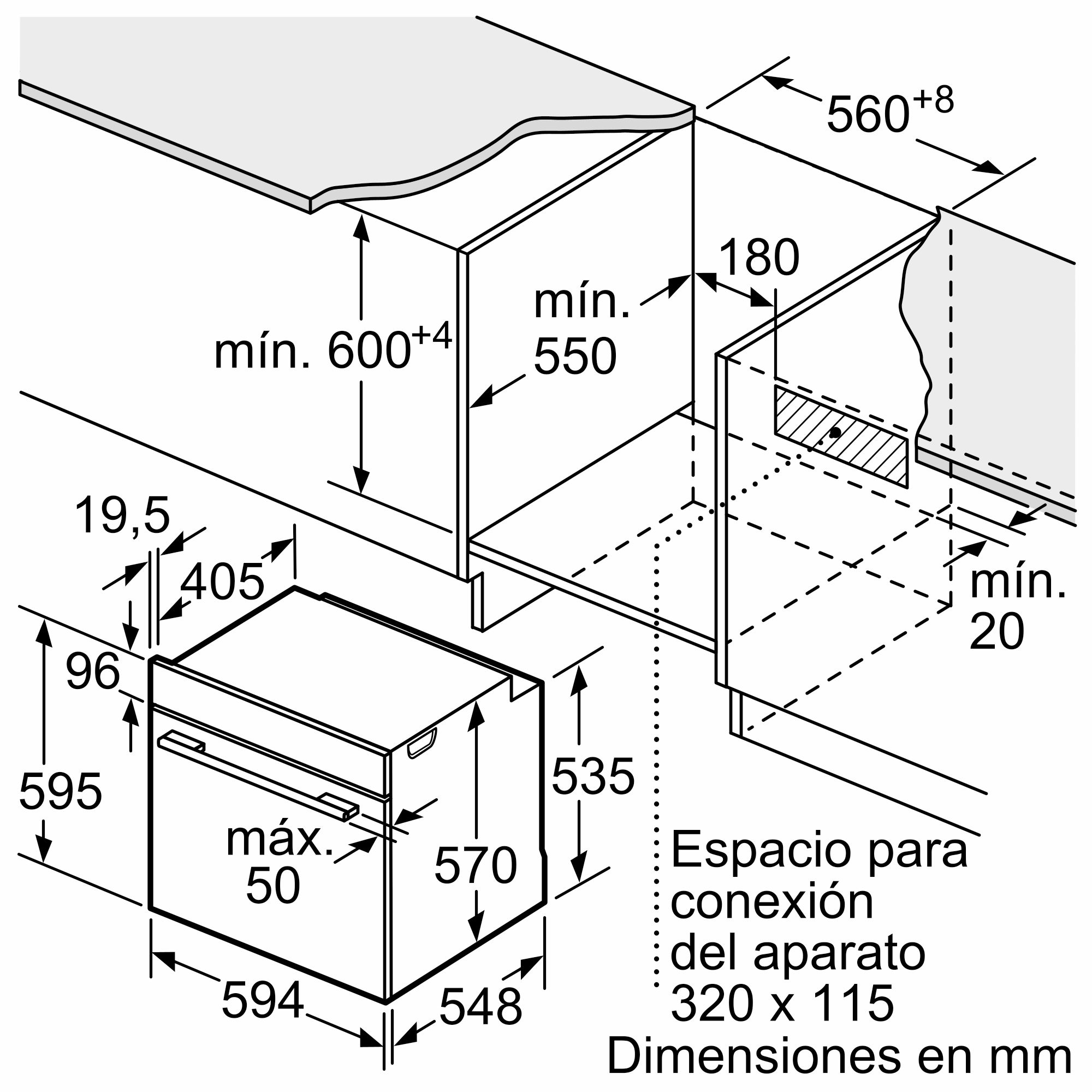 Thumbnail 1 de Balay 3HA4821G3 horno vapor 100–250 ml