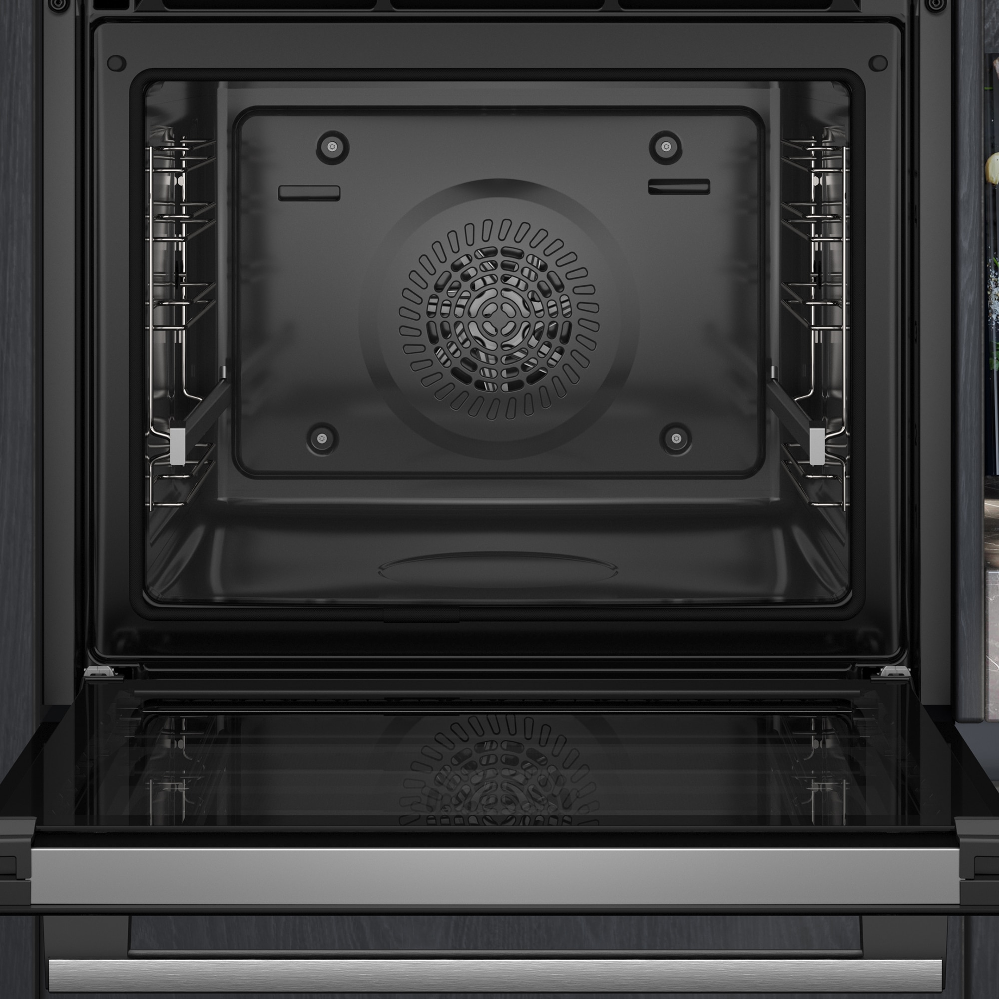 Forno Multifunções Siemens iQ500 HB578GFS7 Pirolítico e de 71 Litros - Inox Vidro preto/inox-6