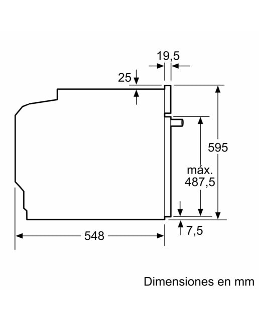 Forno Multifunções Siemens iQ500 HB578GFS7 Pirolítico e de 71 Litros - Inox Vidro preto/inox-12