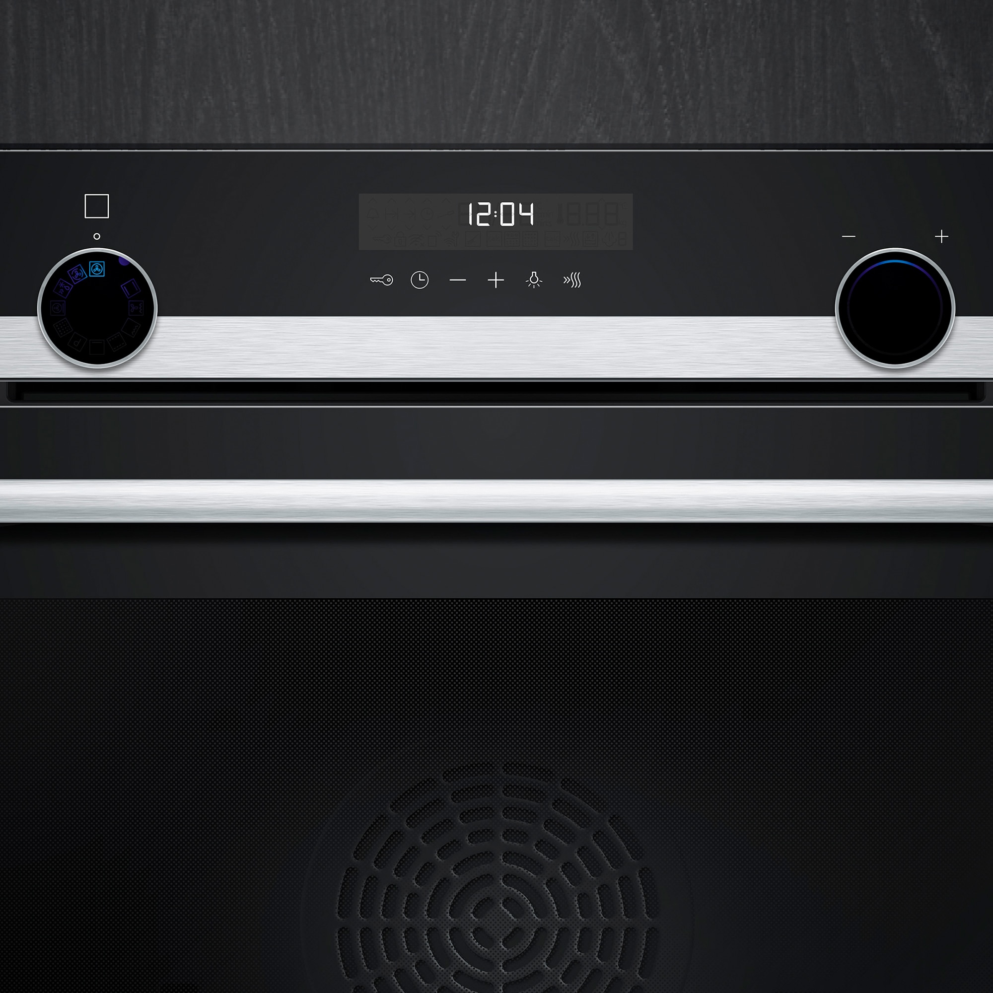 Horno multifunción Siemens iQ500 pirolítico - HB578GES7 Cristal negro/inox-5