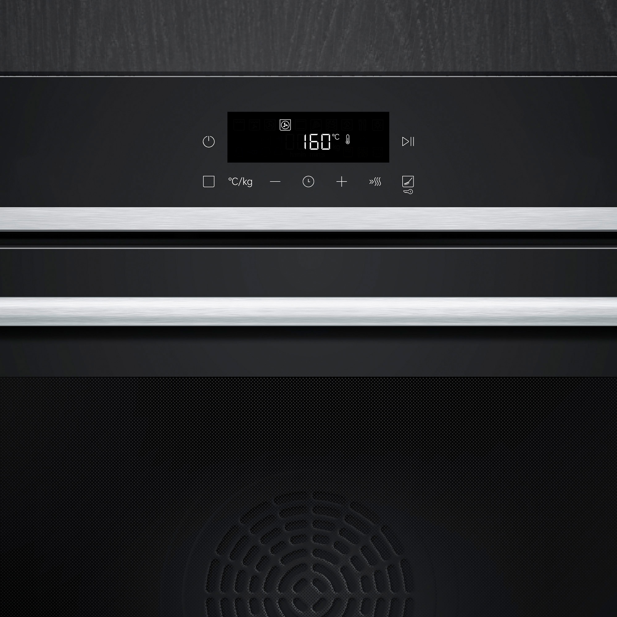 Horno multifunción Siemens iQ 300 pirolítico - HB572AES3 Cristal negro/inox-5