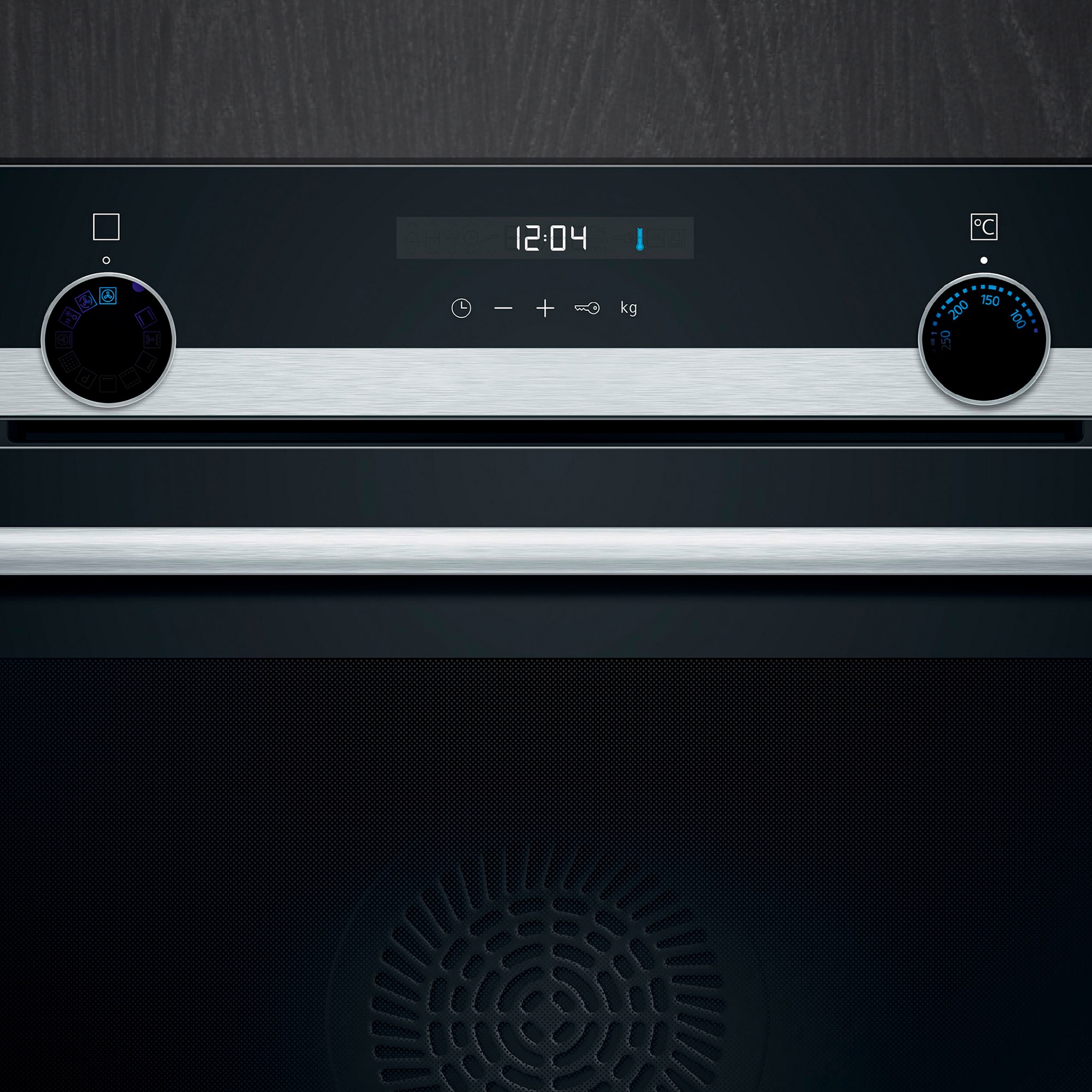 Horno multifunción Siemens iQ500 con función EcoClean - HB537GES3 Cristal negro/inox-5
