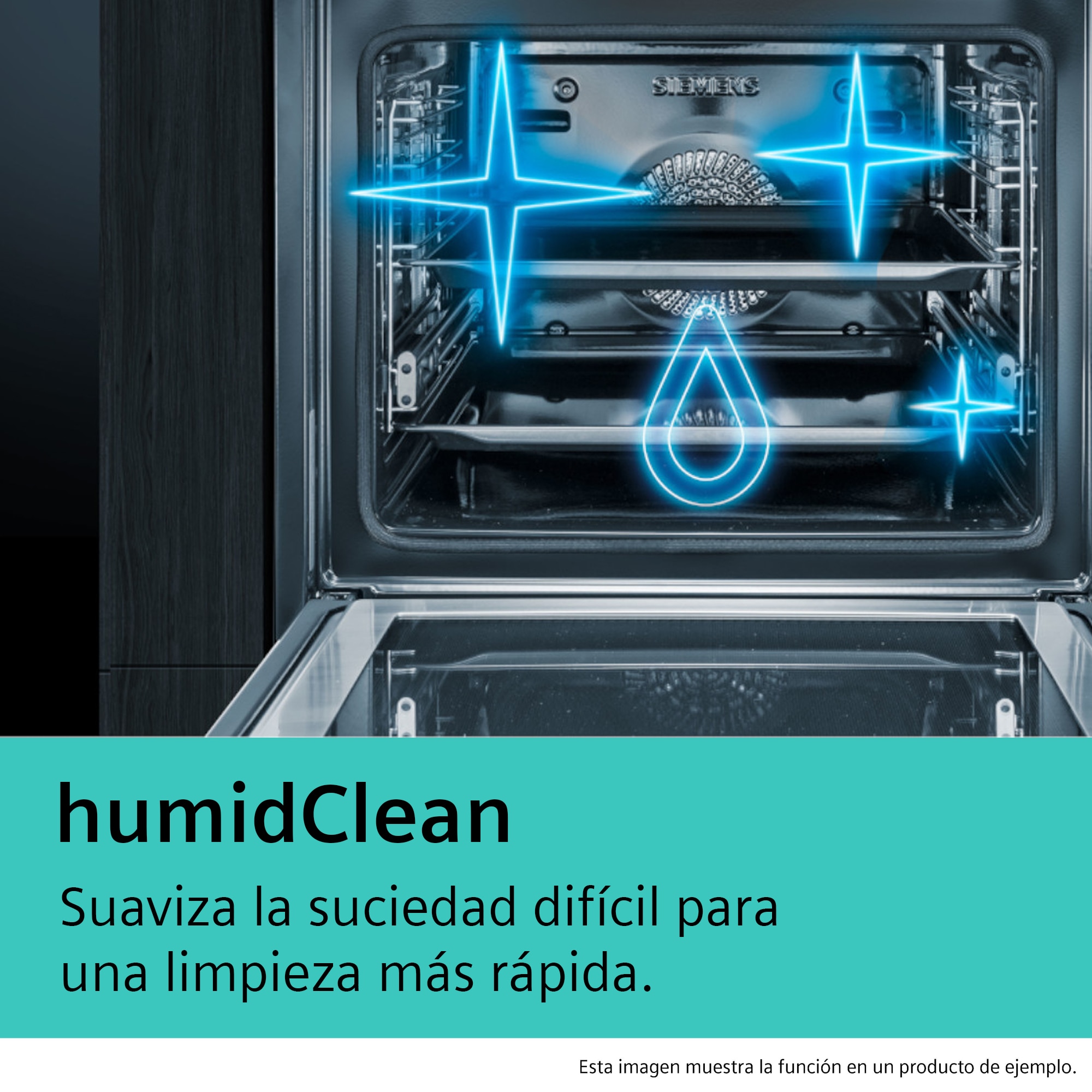 Horno multifunción Siemens iQ500 con función EcoClean - HB537GES3 Cristal negro/inox-8