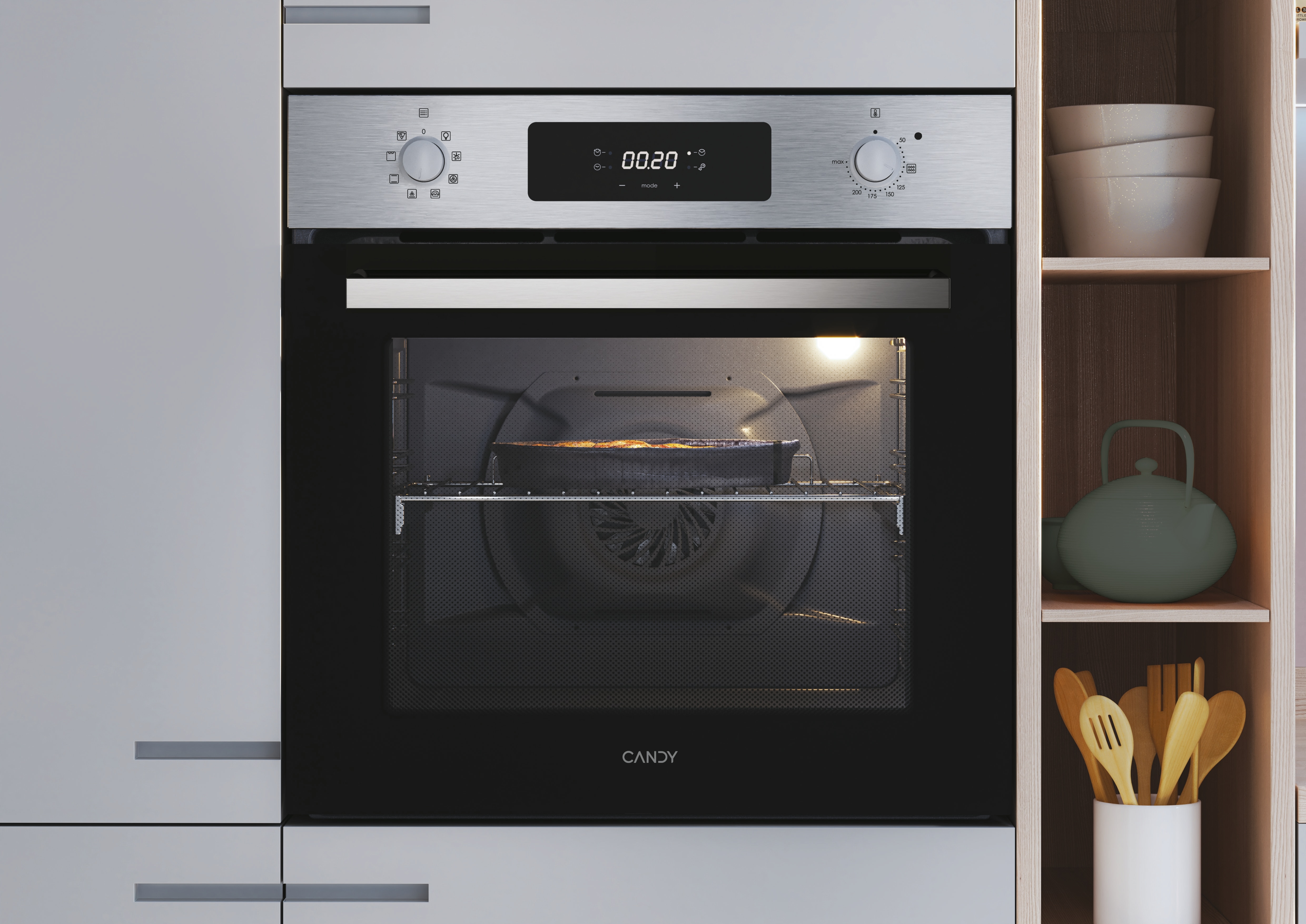 Horno Multifunción Candy, Hidrolítico, Guia telescópica, IDEA - FCM955NRL/CA Inox-3